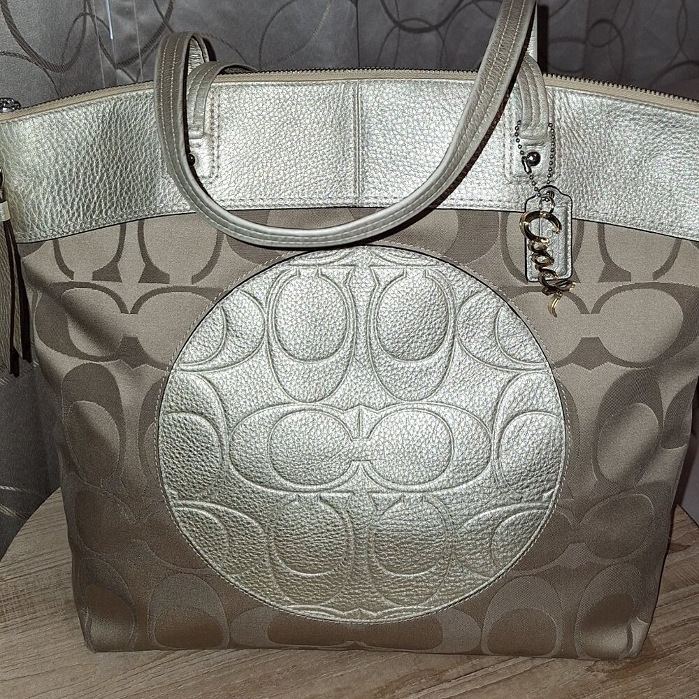 Coach Gold Handbag